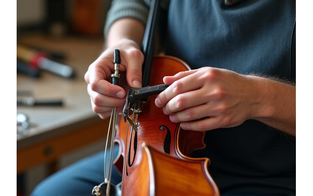 Hender reparerer et instrument